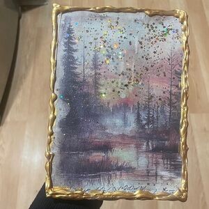 “At Dusk” mixed media art piece